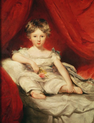 Little Girl with a Rose by Thomas Lawrence